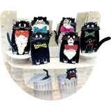 3D Popnrock - Wenskaart - PR103 - Cats With Bowties