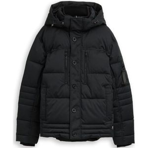 TOM TAILOR - Winterjas - Zwart - Gewatteerde Jas - Afneembare Capuchon