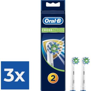 Oral-B Cross Action EB50 - 2 stuks - opzetborstels - Voordeelverpakking 3 stuks