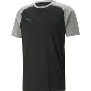 Puma Team Cup Casuals T-Shirt Heren - Zwart | Maat: XL