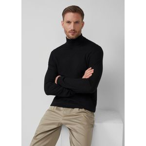 s.Oliver BLACK LABEL - Heren pull - Maat M - Mannen - ZWART - wol