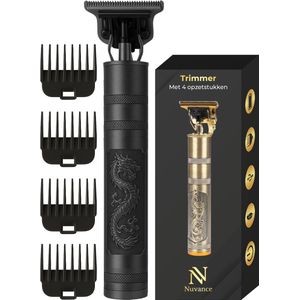 Nuvance Tondeuse Mannen - Tondeuse Hoofdhaar - Inclusief 4 Opzetstukken - Baardtrimmer en Haartrimmer - Tondeuses - Usb Oplaadbaar