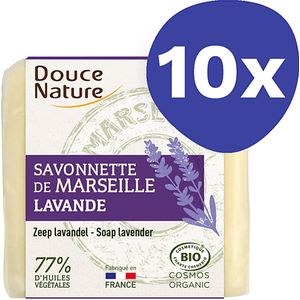 Douce Nature Zeep Marseille met Lavendel (10x 100g)