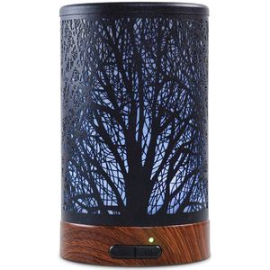 Taajirun - Aroma diffuser luchtbevochtiger-Verstuiver etherische olie-Draadloos-7 lichte kleuren-Timer en automatische uitschakeling-voor Slaapkamer Salon Spa Yoga Massage-150ml-Vernevelaar-Metaal elektrische ultrasone aromatherapie diffuser