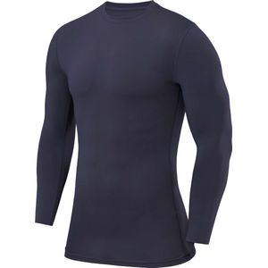 PowerLayer Jongens Compression Basislaag Top Lange Mouw Onderhemd - Donkergrijs, 6-8 Jaar