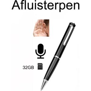Afluisterapparatuur - Afluister Pen - Geluid Opnemen - 32GB SD Kaart - Hoge Audiokwaliteit