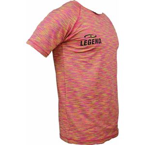 Legend Sports Dryfit Sportshirt Melange Geel Maat 3xs