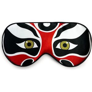 Zijden slaapmasker - comfortabele slaapoplossing - 1 stuk - dramatisch rood - 100% zijde