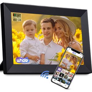 FAMPHOS - Digitale Fotolijst - 10 Inch - WiFi - Eenvoudig in Gebruik voor Ouderen