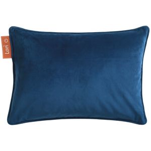 Lori® Warmtekussen - Elektrisch & Oplaadbaar - 45x60 cm - Draadloos & Infrarood - Rug, Nek & Schouder - Blauw Velvet - Incl. Powerbank