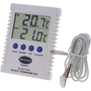 Digitale Max Min Thermometer voor Binnen en Buiten met Grote Display en 2.5m Sonde Kabel