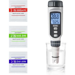 Digitale pH-meter nauwkeurigheid ± 0-01 meetbereik 0-14 LCD-display voor drinkwater zwembad aquarium visvijver