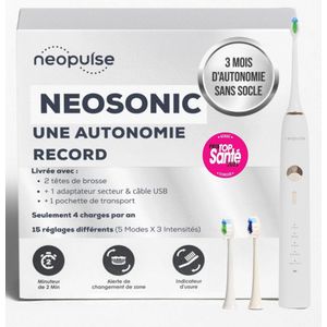 Elektrische Sonische Tandenborstel - Oplaadbaar met 15 Modi en 3 Maanden Batterijduur