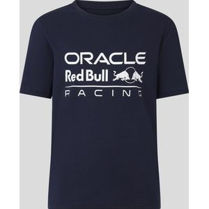 Red Bull Racing Logo Kids T-shirt Blauw 2023 S (128-134) - Max Verstappen - Sergio Perez - Oracle