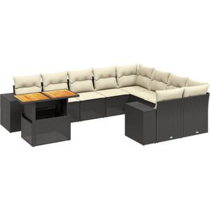 vidaXL-10-delige-Loungeset-met-kussens-poly-rattan-zwart