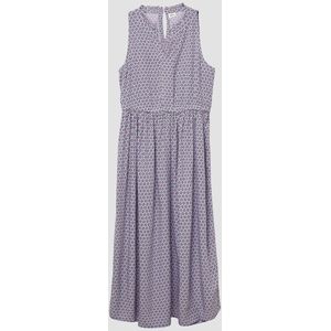 Jurk - Viscose - Mouwloos - Losse Pasvorm - Cut-outs en Ruches