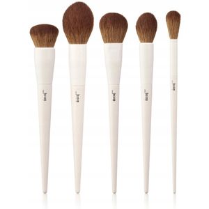 Jessup - T493 - Make-upborstelset - Lichtgrijs - 5-delige Gezichtsmake-upborstels