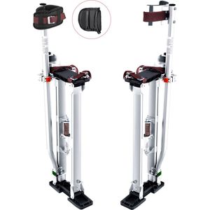 VEVOR Stelten Gipsplaten 24-40"" Hoogte Verstelbare Vermogen Aluminium Stelten Plafond Constructie 103kg Laad Schilders Stelten 27-29cm Voet Maat voor