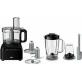 Braun FP3132BK PurEase Foodprocessor Zwart