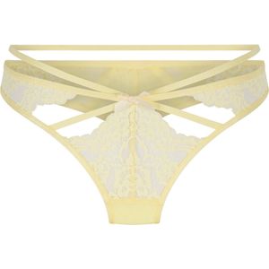 Hunkemöller Dames Lingerie String Wera - Geel - maat XS
