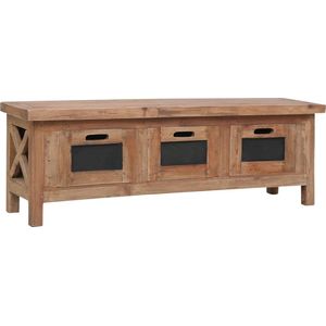 Medina Tv-meubel met 3 lades 120x30x40 cm massief mahoniehout