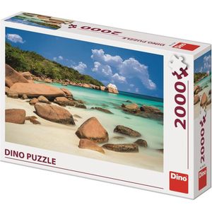 Legpuzzel Dino - Idyllisch strand - 2000 stukjes - Volwassenen