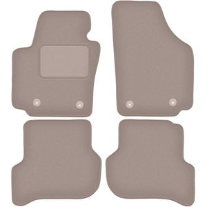 Beige veloursmatten voor: Seat Altea minivan (2004-08.2008)