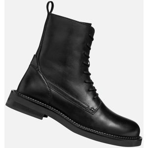 GEOX - Serilda - Veterboots - Zwart - Ademende Leren Bottines