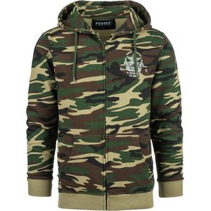 Fostex Hoodie with zipper Allied Star-Willy jeep camo