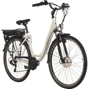 Hollandia Fiets (elektrisch) E-stadsfiets dames Hollandia Lido 28'' e-bike 7 versnellingen wit - 49 cm