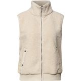 Street One - A220287 - Bodywarmer - Beige - Korte Teddy Vest