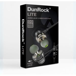 DunRock Lite - oordopjes met draad - audiokabel (3.5mm jack)