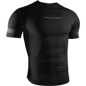 Hayabusa Core Short Sleeve Rashguard voor heren - Zwart - maat S