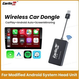 BTD - Draadloze Carplay Carlinkit - Auto Dongle - Android - iOS - Inclusief kabeltje - Zwart