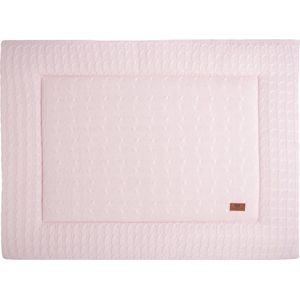 Baby's Only Gebreid boxkleed Cable - Parklegger - Speelkleed - Classic Roze - 80x100 cm - Extra dik - Boxmatras - Tweezijdig te gebruiken