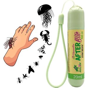Roll-on pen voor verlichting van jeuk en roodheid door insectenbeten - Natuurlijke formule met aloë, munt en citroengras (20 ml)