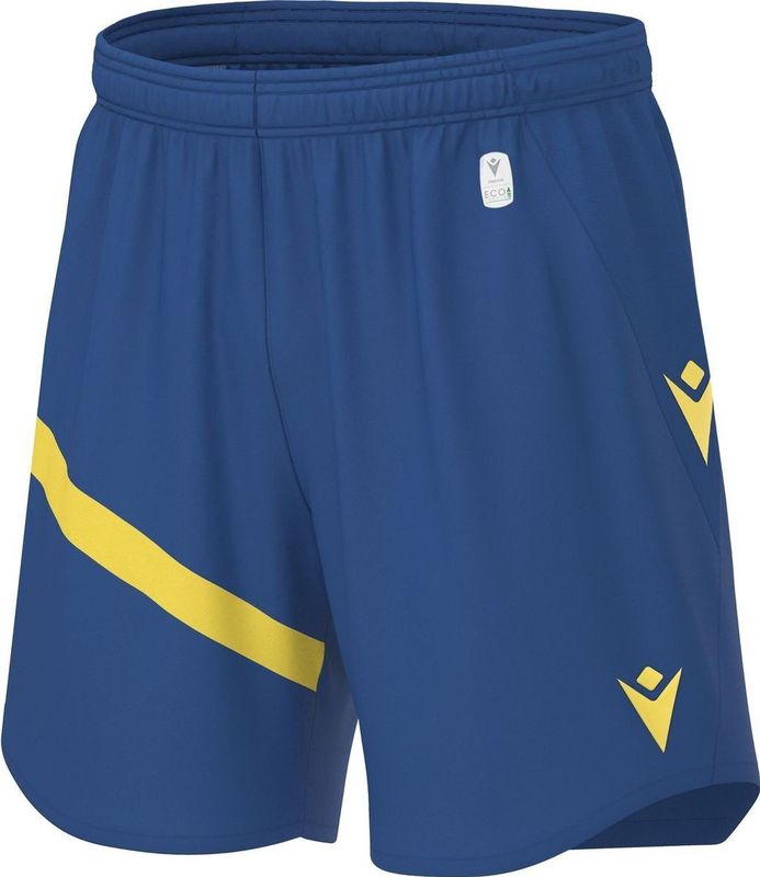 Macron Shen Eco Short Kinderen - Royal / Wit | Maat: 7-8 Y