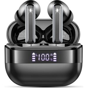 Draadloze oordopjes 2025 - Bluetooth 5.4 koptelefoon met Bass Stereo en Ruisonderdrukking