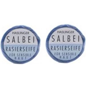 Haslinger Salie Scheerzeep, 2 stuks a 60 gr