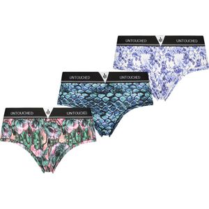 Untouched boxershort hipster dames - ondergoed dames - duurzaam - perfecte pasvorm - Hipster 3pack L