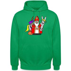 Sinterklaas Met Helpers | Grappig Kerstmis Hoodie Unisex