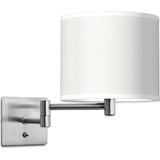 Home Sweet Home wandlamp Bling - wandlamp Swing inclusief lampenkap - lampenkap 20/20/17cm - geschikt voor E27 LED lamp - wit