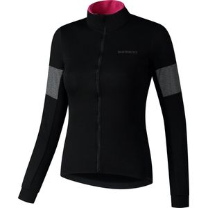 SHIMANO KAEDE ISOLEREND WINDSHIRT Fietsshirt lange mouwen dames zwart-M