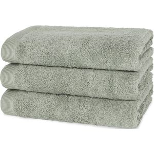 Casilin - Como - set van 3 gastendoekjes - 30x50 - Olive Green