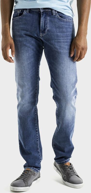 camel active - Madison - Heren Jeans - Blauw - Slim Fit