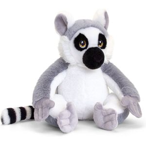 Pluche Knuffel Dieren Ringstaart Maki Aap 25 cm - Knuffelbeesten Apen Speelgoed