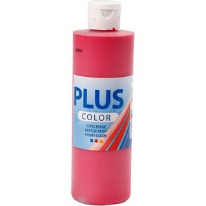 Plus Color Acrylverf, primair rood, 250 ml/ 1 fles