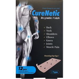 CureNetic Magneetpleister rechthoek vorm - 12 stuks