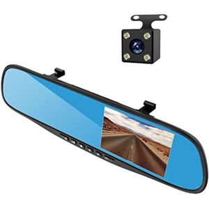 Dual dashcam - Dashcam voor en achter - Auto camera dashcam - Dashcam auto - Dual dashcam voor auto - Zwart