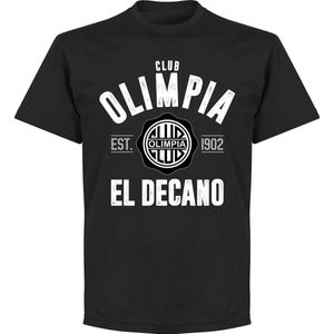 Club Olimpia Established T-Shirt - Zwart - 4XL